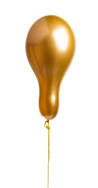 helium balloons festive isolated on white background