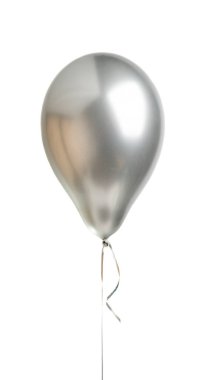 helium balloons festive isolated on white background