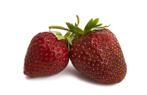 Ripe Strawberry Isolated White Background — Stock Photo, Image