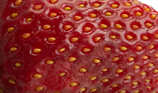 草莓质地特写的背景 — 图库照片