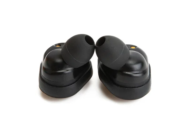 Ακουστικά Bluetooth Απομονωμένα Λευκό Φόντο — Φωτογραφία Αρχείου
