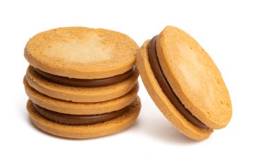 çift çerez beyaz arkaplanda izole