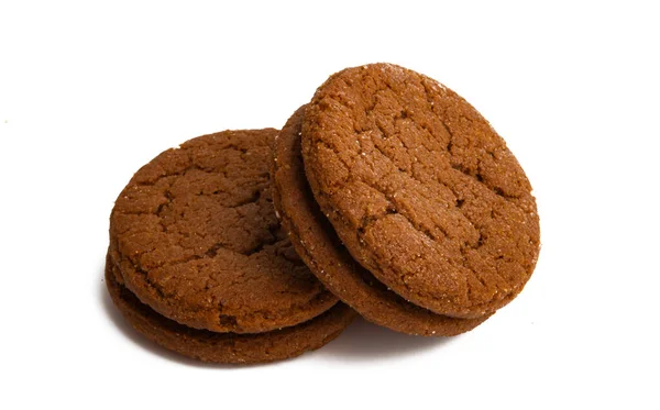 Tasty Cookies Isolated White Background — Stock Photo, Image