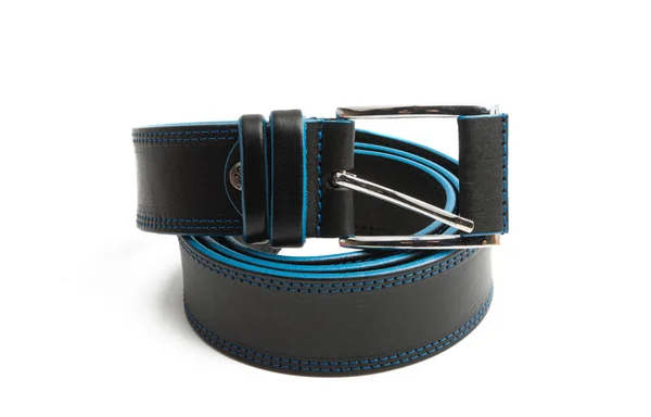 Ceinture Cuir Isolée Sur Fond Blanc — Photo