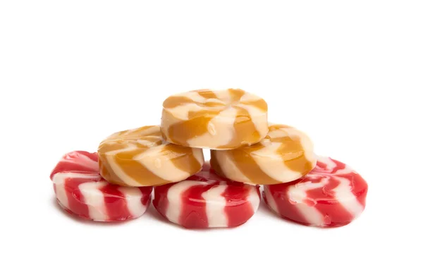 Melk Lolly Geïsoleerd Witte Achtergrond — Stockfoto