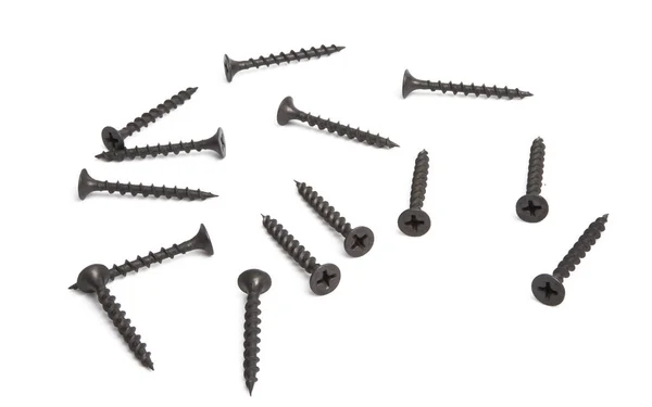 Wood Screw Isolated White Background Stock Photo