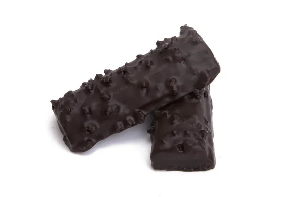 Wrongel Kaas Chocolade Geïsoleerd Witte Achtergrond — Stockfoto