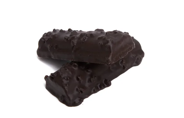 Requesón Chocolate Aislado Sobre Fondo Blanco —  Fotos de Stock