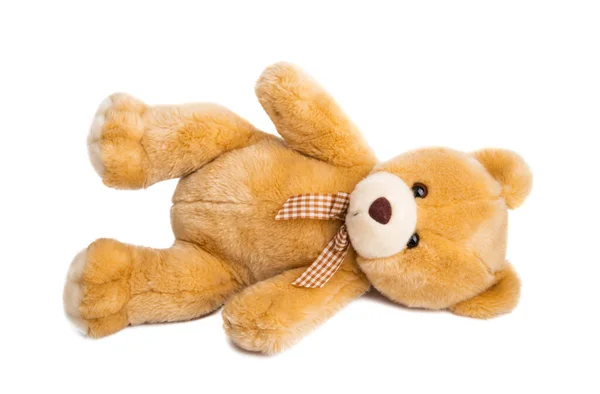 Soft Toy Bear Isolated White Background Stock Picture