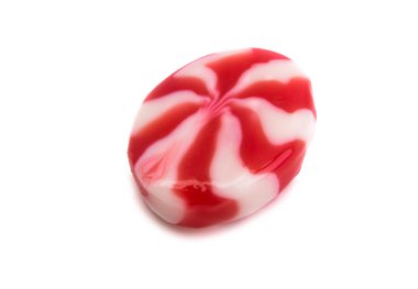 Süt lolipopları beyaz arkaplanda izole