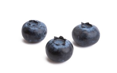 beyaz arkaplanda yaban mersini izole