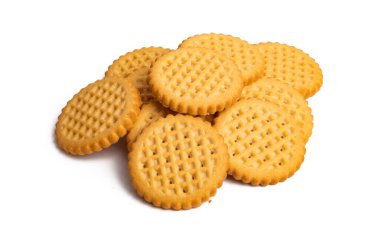 Beyaz arkaplanda izole edilmiş çerezler