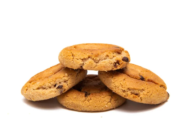 Galletas Aisladas Sobre Fondo Blanco —  Fotos de Stock