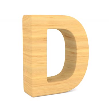 Karakter D beyaz arka plan üzerinde. İzole 3d çizim