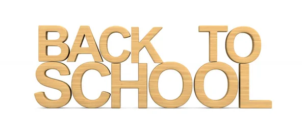 Back School White Background Isolated Illustration — Stock Photo, Image
