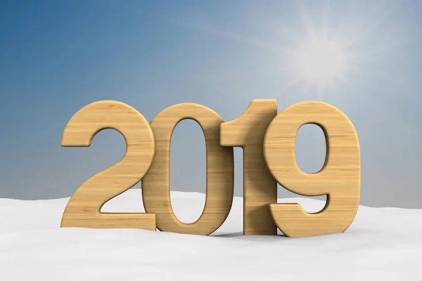 2019 Новий Рік Ілюстрація — стокове фото
