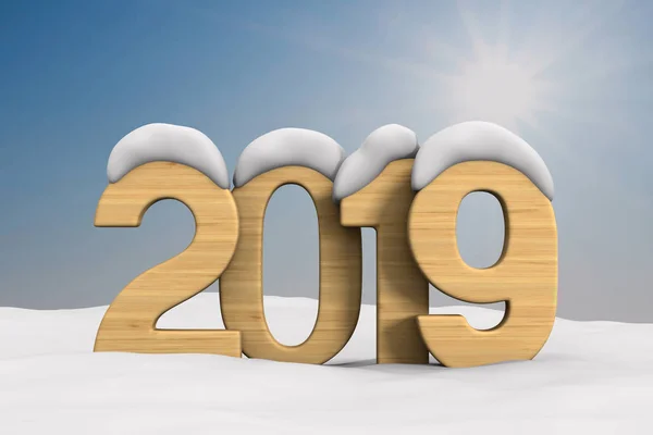 2019 Nyår Illustration — Stockfoto