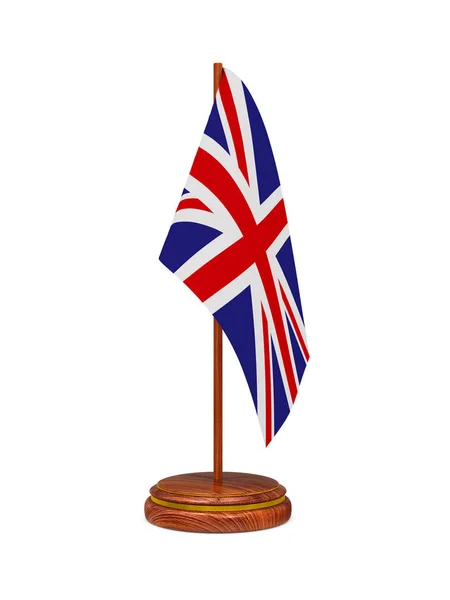 Flag Great Britain White Background Isolated Image — Stock Photo, Image