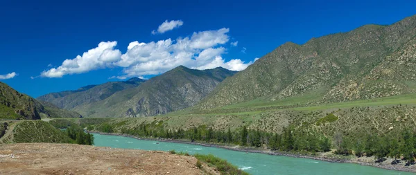 Altai Flusskatun Wunderschöne Hochlandlandschaft Russland Sibirien — Stockfoto