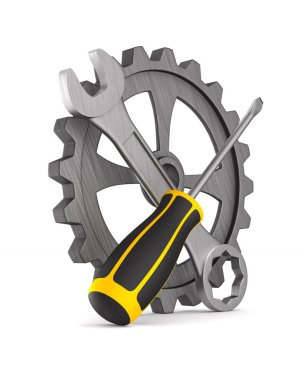 araçları beyaz arka plan üzerinde. İzole 3d çizim