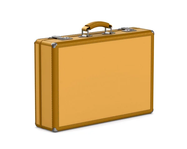 Closed travel bag on white background. Isolated 3D illustration — Stock Photo, Image