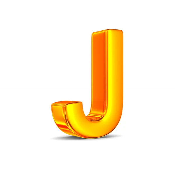 Znak J na bílém pozadí. Izolované 3d ilustrace — Stock fotografie