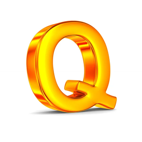 Character Q on white background. Isolated 3D illustration — Stock Photo, Image