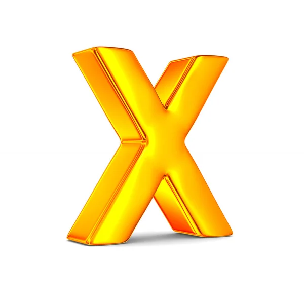 Znak X na bílém pozadí. Izolované 3d ilustrace — Stock fotografie
