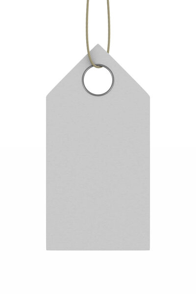 label on white background. Isolated 3D illustration