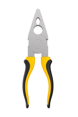 Beyaz arka planda kerpeten. İzole edilmiş üç boyutlu illüstrasyon