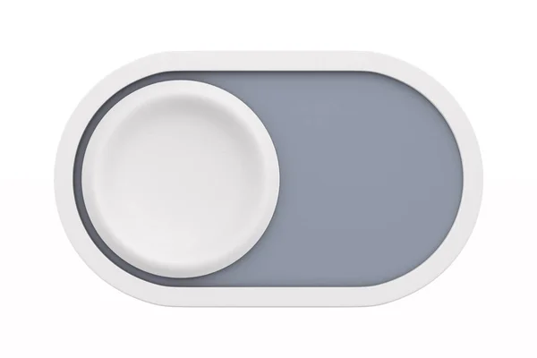 Beyaz Arkaplandaki Düğme Zole Edilmiş Boyutlu Illüstrasyon — Stok fotoğraf