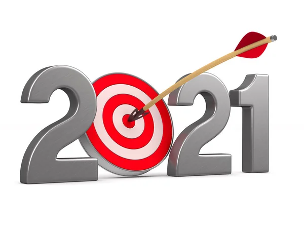 2021 Ist Neujahr Isolierte Illustration — Stockfoto