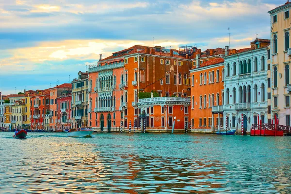The Grand Canal in Venice at sundown, Italy