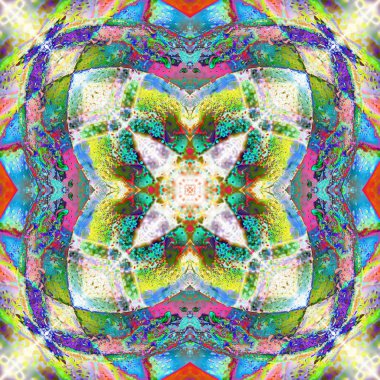 Sanat soyut dizaynı. Vivid, renk, ayna modeli.