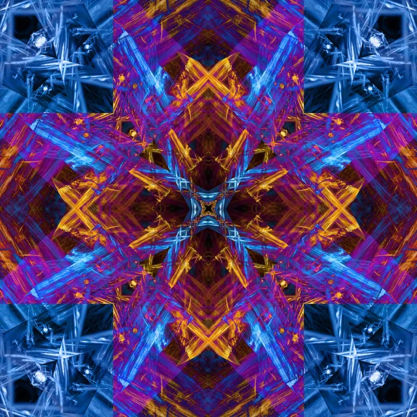 Diseño abstracto de arte. Vívido, color, patrón de espejo . — Foto de Stock