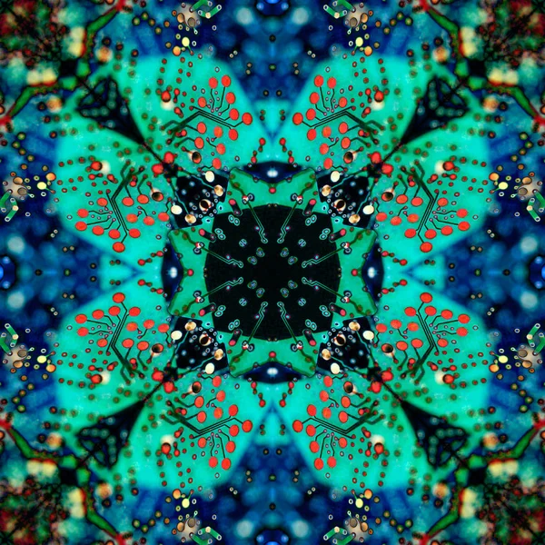 Art abstract design. Vivid, color, mirror pattern. — Stock Photo, Image