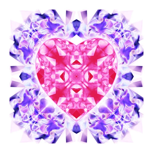 Sevgililer günü kalpleri şeklinde renkli arka plan. — Stok fotoğraf
