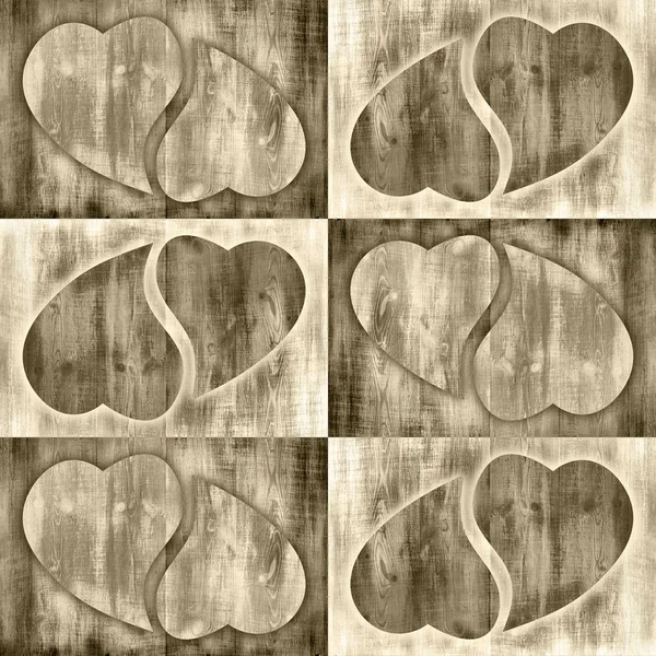 Valentines day monochrome background with hearts shape. — Stock Photo, Image