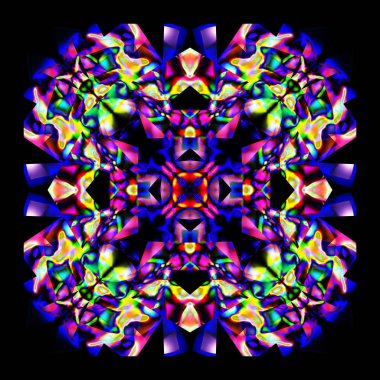 Sanat soyut dizaynı. Vivid, renk, ayna modeli.