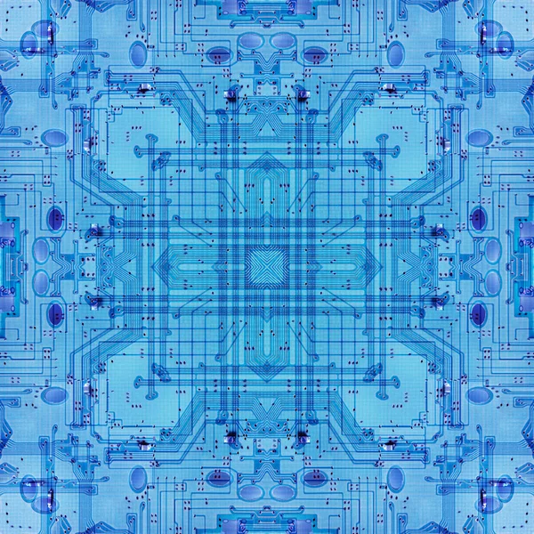 Αφηρημένο μοτίβο με ηλεκτρονικά στοιχεία πλακέτας κυκλώματος. — Φωτογραφία Αρχείου