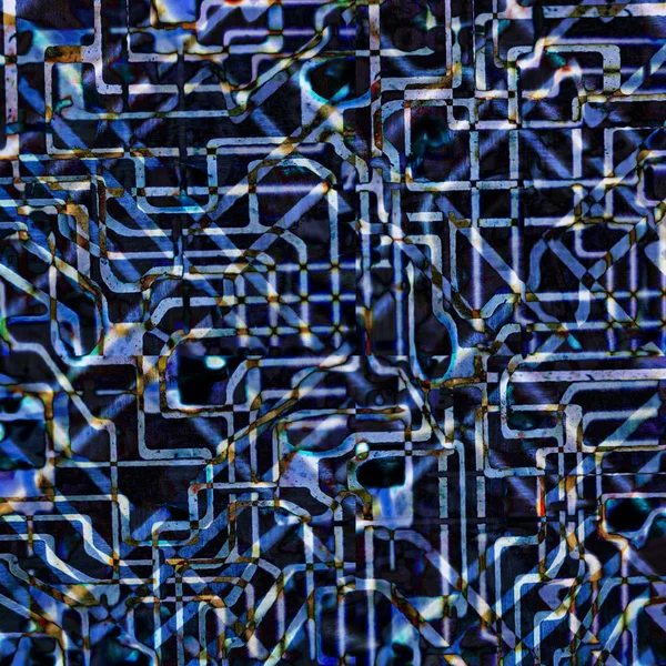 Abstrakt mönster med kretskort elektroniska element. — Stockfoto
