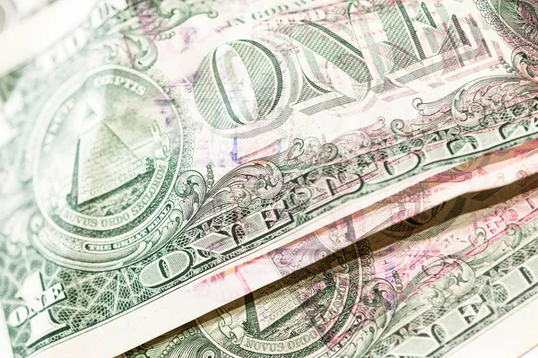 Dollar räkningar bakgrund. Närbild Cash pengar. — Stockfoto
