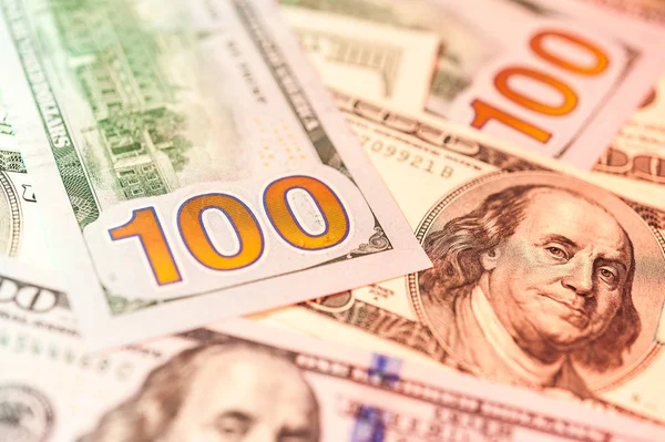 Dolar faturaları arka plan. Nakit parayı kapatın.