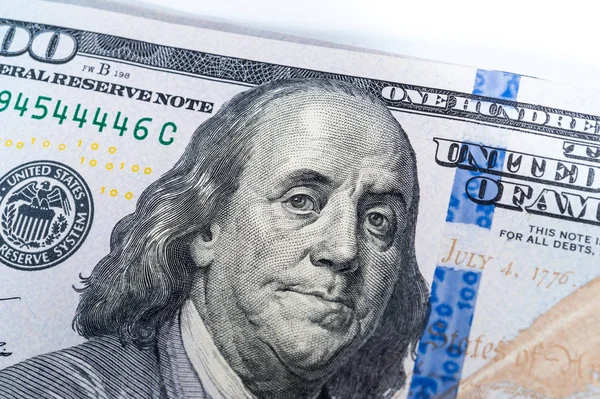 Close-up view of cash money american dollars. Finance and business concept.Shallow depth of field. — Stock Photo, Image