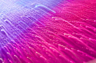 Damla bir hareket ile parlak bir yüzey üzerinde etkisi bulanıklık. 80-90'lı yılların tarzında Menekşe makamı.