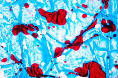 Soyut renkli doku. Renkli dekoratif arka plan. Buruşmuş kağıt üzerinde parlak suluboya.