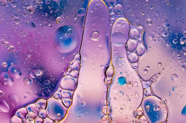 Coloridas burbujas de tinta de aceite y gotas. Plantilla abstracta textura mixta fondo. Patrón fondo de pantalla . —  Fotos de Stock