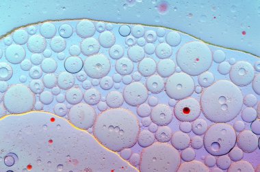 Renkli yağ mürekkep kabarcıklar ve damla. Soyut şablon karma doku arka plan. Duvar kağıdı deseni.