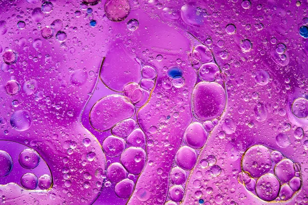 Colourful oil ink bubbles and drops. Abstract template mixed texture background. Wallpaper pattern. — Stock Photo, Image