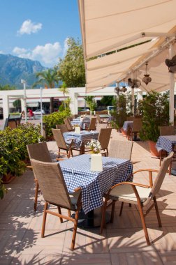 Kemer, Türkiye'de sokakta rahat Cafe